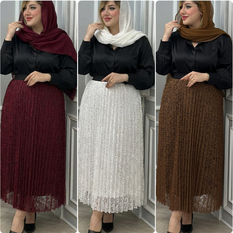 دامن زنانه گیپور استردار